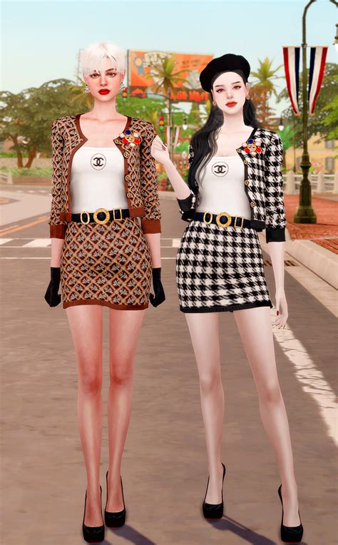 sims 4 Chanel jacket